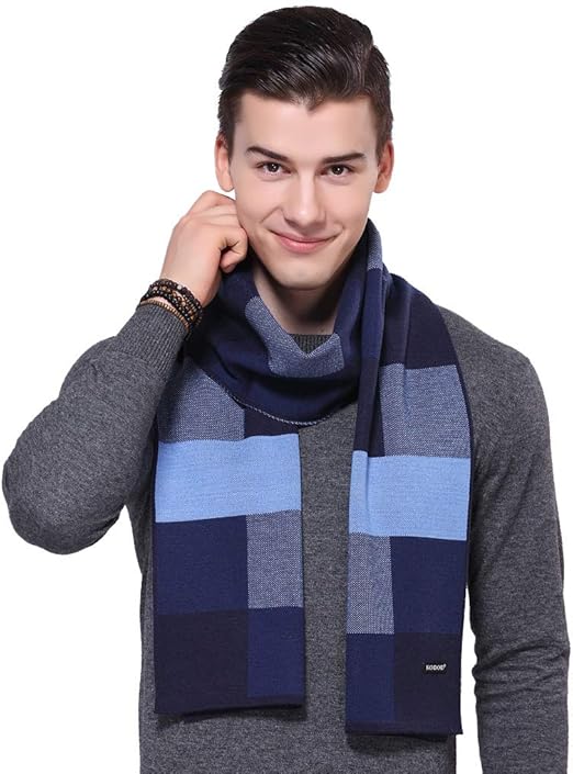 Alpha Striped Wool Scarf – Warmth and Style in One